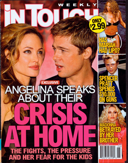 Illustration for article titled This Week In Tabloids: Why Barack Loves Michelle; Angelina Is Anxious Or Adopting